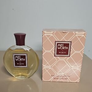VINTAGE SUPER RARE MISS WORTH EAU DE PARFUM 59ML 2 FL.OZ